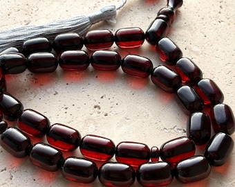 Perles de prière islamiques en ambre pressées faites main | 33 billes de Tasbih Misbaha