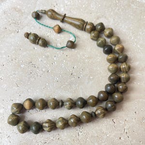 Natural Scented Rosewood Tree Prayer Beads | Islamic Prayer Beads, Rosewood Tasbih 33, Misbaha, Tasbeeh, Sibha, HandCrafted Wood Rosary 9 mm