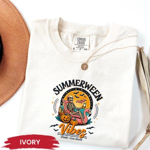 Summerween Skeleton Shirt: Comfort Colors Spooky Summer Vibes