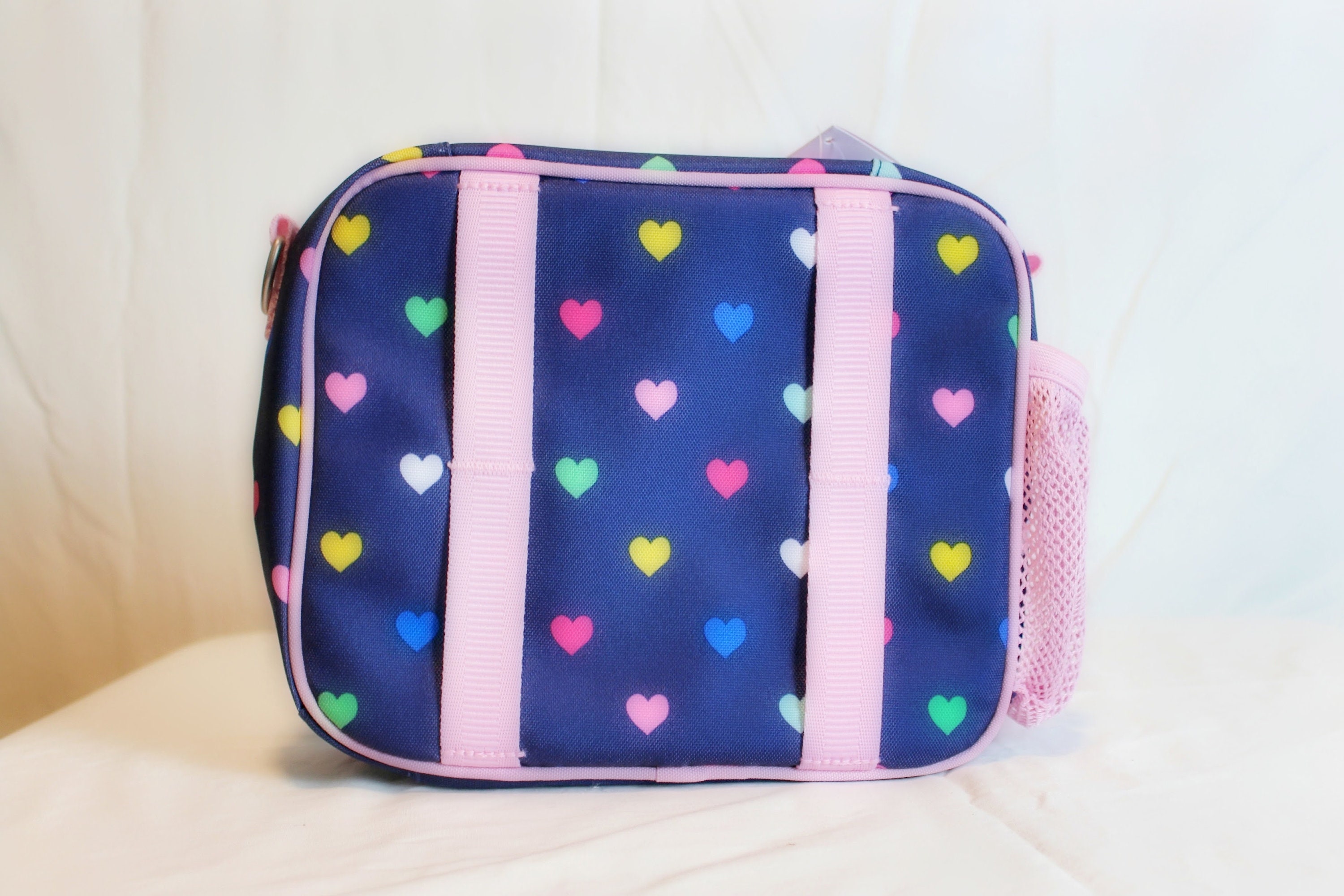 Pottery Barn Hearts Cold Pack Lunch Box embroidered Alisha Etsy