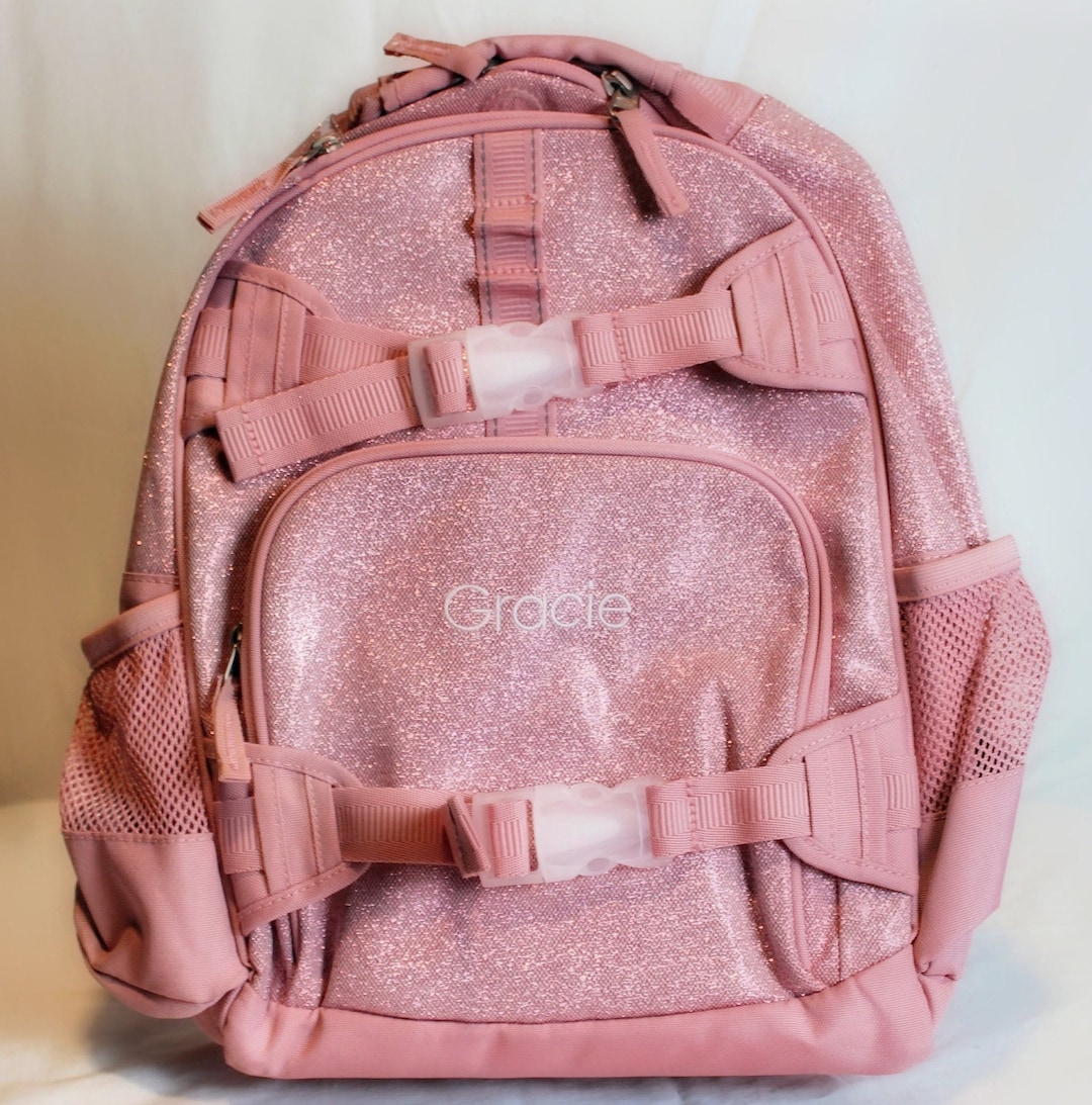 Gracie -pink Sparkle Glitterembroidered Backpacks