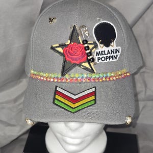 Smoke Gray Trucker Hat: I love being Black