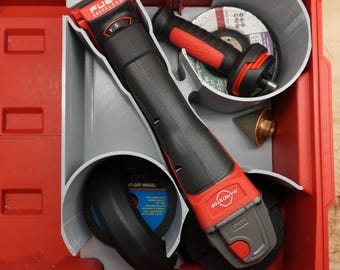 Wkładka do małej skrzynki narzędziowej Packout do szlifierki Milwaukee M18 FUEL o zmiennej prędkości 4 1/2" 2888 (MAG2888 TB)