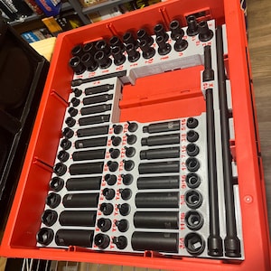 Packout lade-inzet voor Sunex 80 st. 3/8" slagmoersleutelset (sms)