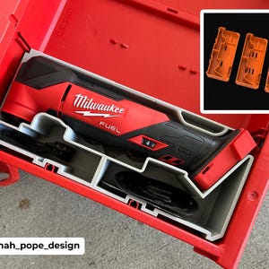 Inserto de cajón Slimline Packout para multiherramienta M18 FUEL - Diseño de Jonah Pope (JPD-18MT)