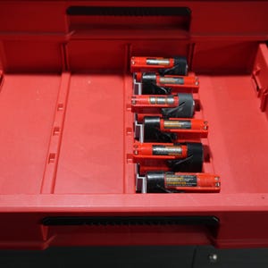Packout 4-Drawer Insert for M12 Small Format Batteries - Single Barrel D4 Collection (MSBR D4)