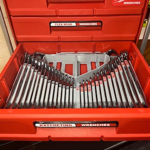 Packout Drawer Inserts For Milwaukee Ratcheting Combination Wrench Sets (Rcw-S D And Rcw-M D)