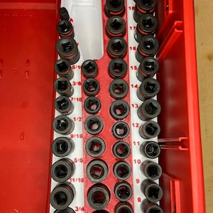 Inserto para cajón Packout para juego de llaves de impacto de 43 piezas - Estilo delgado (IST-T D)