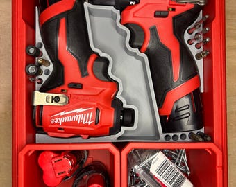 Packout Insert For M12 Subcompact Drill and Impact Driver (MSC)