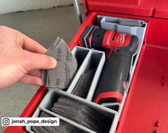 Packout Drawer Slimline Insert For M12 Fuel Detail Sander (JPD-MDS) - Jonah Pope Design