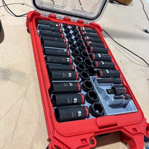 Packout-insats för 3/8" 43-delars krafthylsnyckelsats (IST-T)