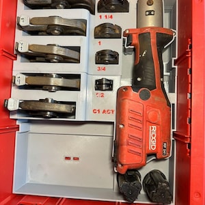Inserto para cajón Packout para Ridgid RP241 con ProPress y mordazas C1 (RPP D)