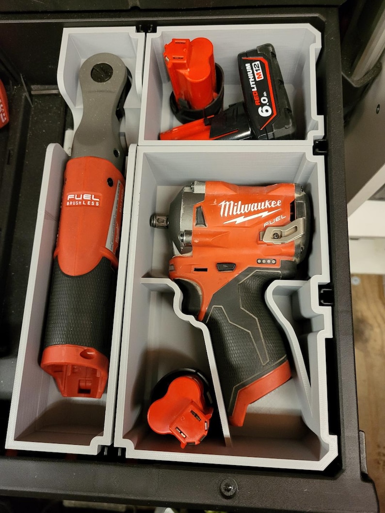 Slimline Packout Drawer Insert for M12 3/8" Impact Wrench (MDD-MIW ...