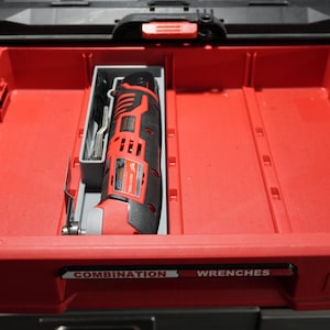 Packout M12マルチツール用4段引き出しインサート - シングルバレルD4コレクション（MMT D4）