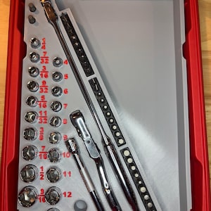 Inserto Packout per set di chiavi a bussola Gear Wrench da 55 pezzi con attacco da 1/4" (GW55)