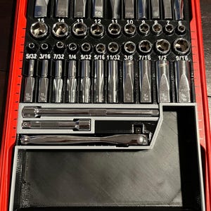 Inserto de vedação para conjunto de soquetes SAE/métricos de 1/4" com 50 peças (ST-Q50)