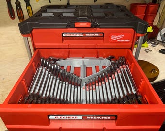 Packout Schubladeneinsätze für Milwaukee Flex Head Ratschenkombinationsschlüsselsätze (Fhw-S D und Fhw-M D)