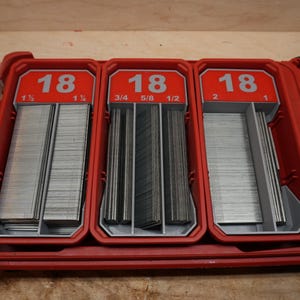 Low Profile Packout Organizer Brad Nail Tray Dividers (LPNB18)