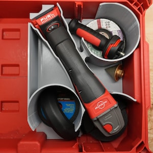 Packout Small Tool Box Insert For Milwaukee M18 FUEL Variable Speed 4 1/2" Grinder 2888 (MAG2888 TB)