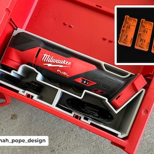 Inserto de cajón Slimline Packout para multiherramienta M18 FUEL - Diseño de Jonah Pope (JPD-18MT)