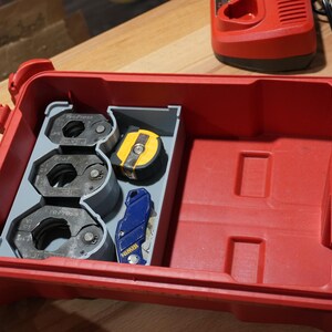 Packout Organizer Insert for Ridgid V1 Pivoting Press Ring Kit (RV1 DT)