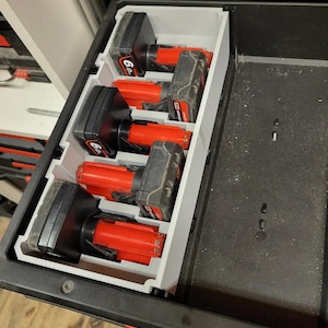 Packout Drawer Insert for Large M12 Batteries (MDD-12LB) - Milwaukee Dave Design