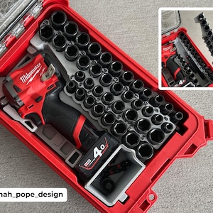 Packout Insert for 3/8" M12 Stubby Impact - Jonah Pope Design (JP-SWASH)