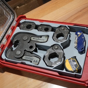 Packout Low Profile Organizer Insert for Ridgid V1 Pivoting Press Ring Kit (RV1 LP)