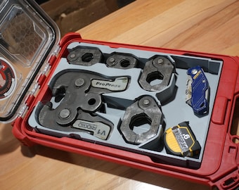 Packout Low Profile Organizer Insert for Ridgid V1 Pivoting Press Ring Kit (RV1 LP)