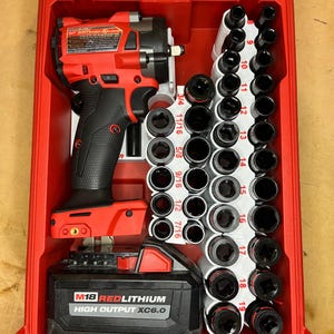 Inserto organizer Packout per chiave a impulsi compatta M18 e set di bussole da 43 pezzi (SWASH 2854)