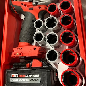 Inserto Packout para llave de impacto de par medio M18 de 1/2" y vasos para tuercas de rueda (HWASH-2861)