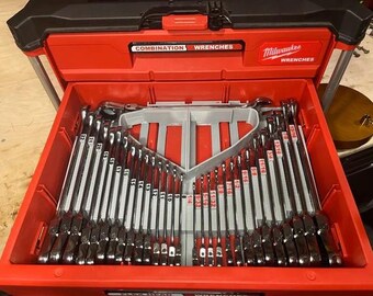 Packout Drawer Inserts For Milwaukee Flex Head Ratcheting Combination Wrench Sets (Fhw-S D And Fhw-M D)