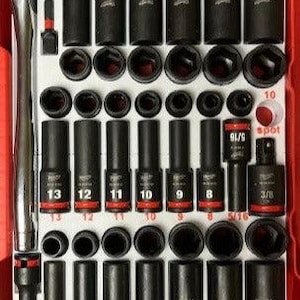 Inserto Packout para juego de llaves de impacto de 43 piezas de 3/8" + trinquete (IST-R)