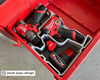 Packout Drawer Insert For M12 Gen 3 Drill/Impact Driver - Jonah Pope Design (JPD-DID3)