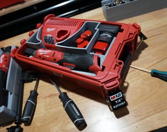 Packout Organizer Insert for NEW M12 Ratchets and Charger (MRg2 O)