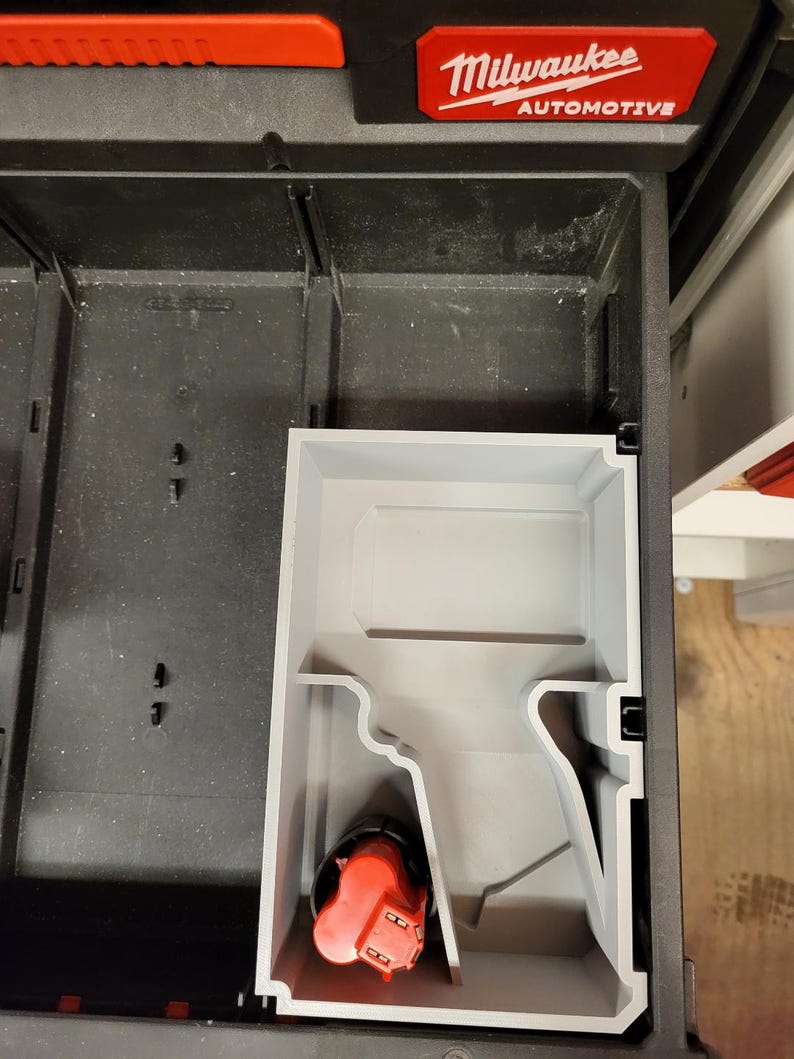 Slimline Packout Drawer Insert for M12 3/8" Impact Wrench (MDD-MIW ...