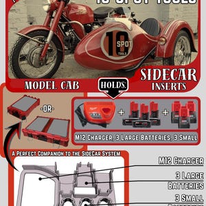 Packout Insert For M12 Charger and Batteries (CAB)