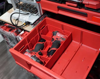 Packout Drawer Insert for M12 2nd Gen Fuel Drill and Impact Driver (MDD-DID D)