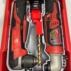 Packout Insert for M12 Right Angle Drill and Impact Driver (RADI)