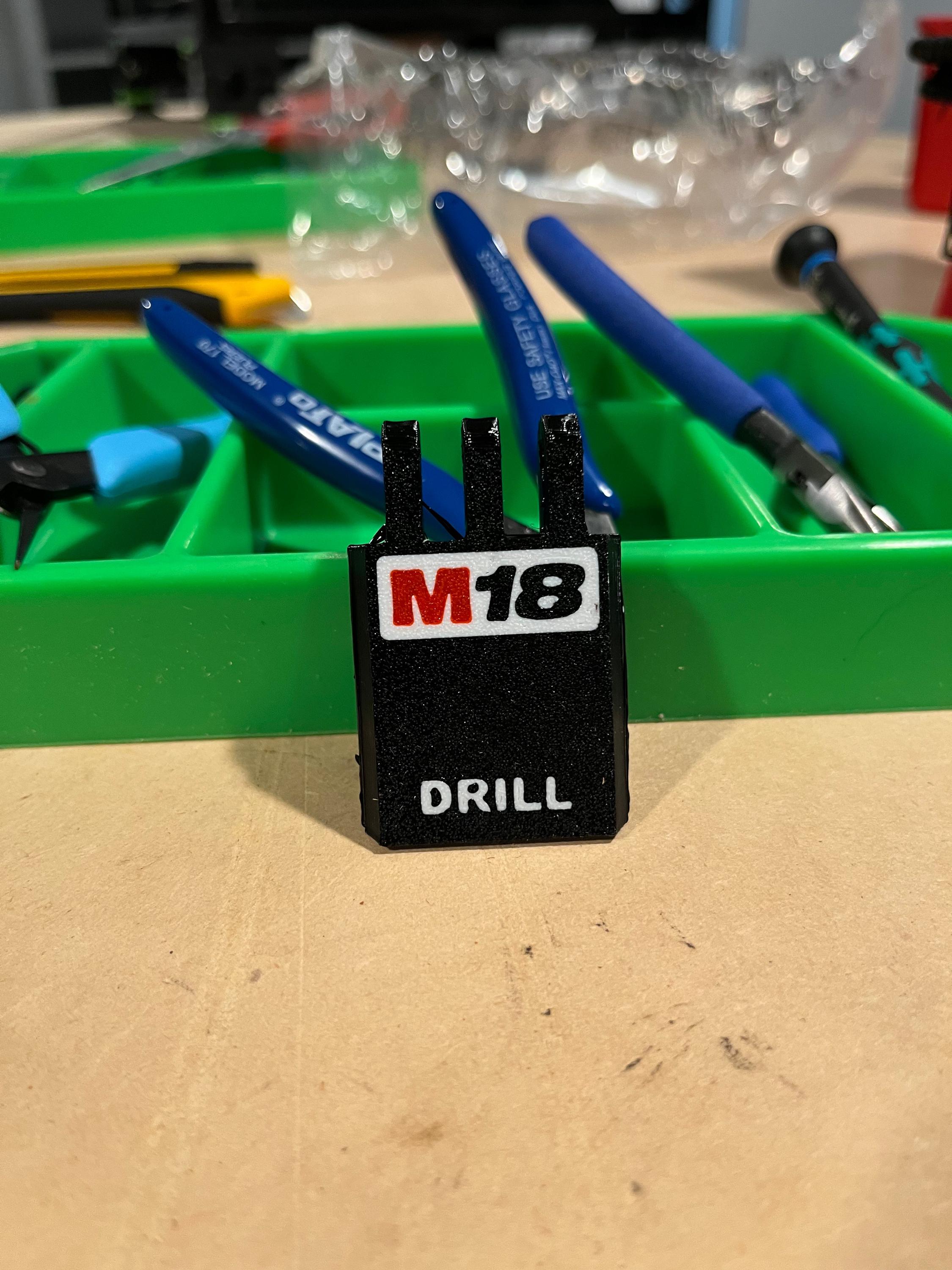 Layout For M18 Packout Insert for M18 Gen 3 Drill - Jonah Pope Design (JP-18D) - Etsy