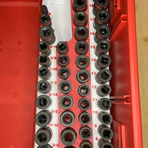 Packout Drawer Insert for 43-Piece Impact Socket Set - Slimline Style (IST-T D)