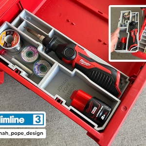 Inserto sottile per cassetto portaoggetti per saldatore M12 - Jonah Pope Design (JPD-SI)