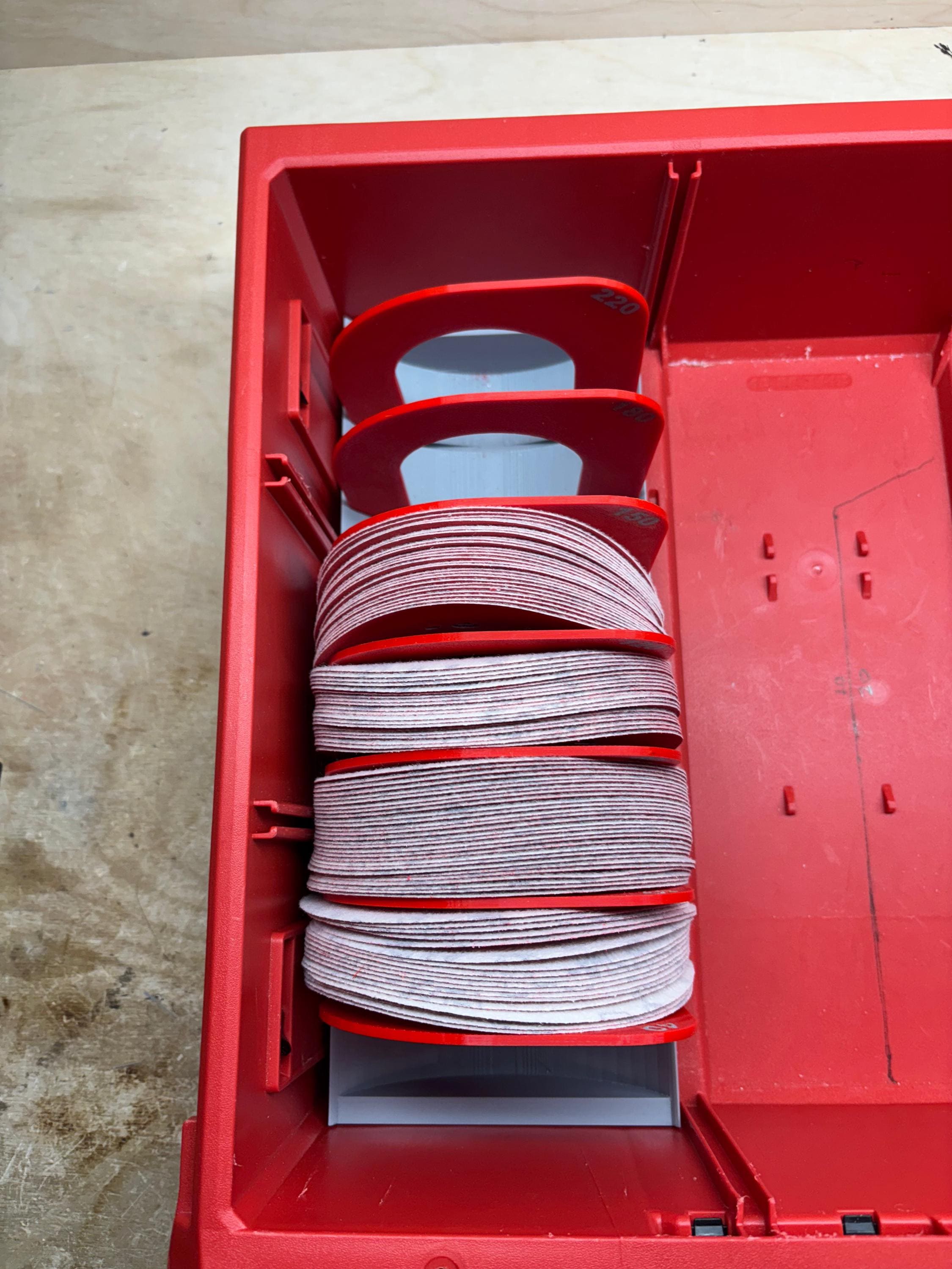 Packout Drawer Insert for 5" Sanding Discs (5SD D)