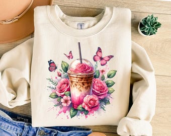Iced Coffee Made Me Late PNG, Funny Coffee Quote Clipart, Retro Sublimation Design for T-Shirts Sweatshirts, Trendy Caffeine Lover Graphic