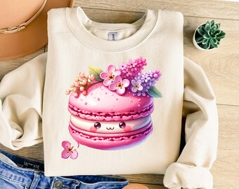 Sweets Dessert Watercolor PNG, Donuts, Trendy Sublimation Design for T-Shirt & Sweatshirt, Sweet Pastel Food Design