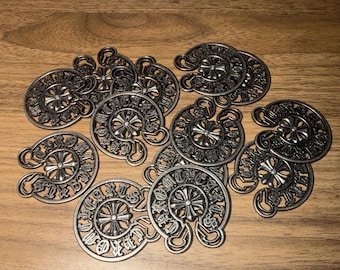 Metal flat horseshoe for DIY crafts, clothes, accessories, decoration