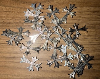 Silver Cross Keychain for decoration, keys, necklace