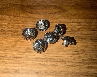 Cross flower nail rivet for DIY crafts, clothing, decoration