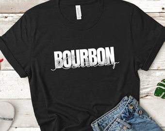 Kentucky Bourbon Shirt, Drinking Tshirt, Classic Bourbon Tee, Women's Tee, Minimalist, Trendy Unisex Tee, Bar Tshirt, Alcohol, Adult T-Shirt