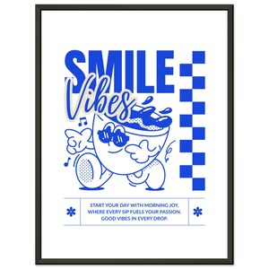 Póster premium en papel mate con marco de metal | "Small Vibes"